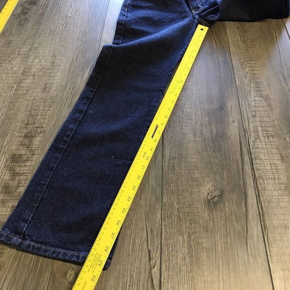 Calvin Klein Jeans Juniors Boot Leg Mid Rise Pant BJXP1508 Dark Wash Size 3 - Picture 9 of 16